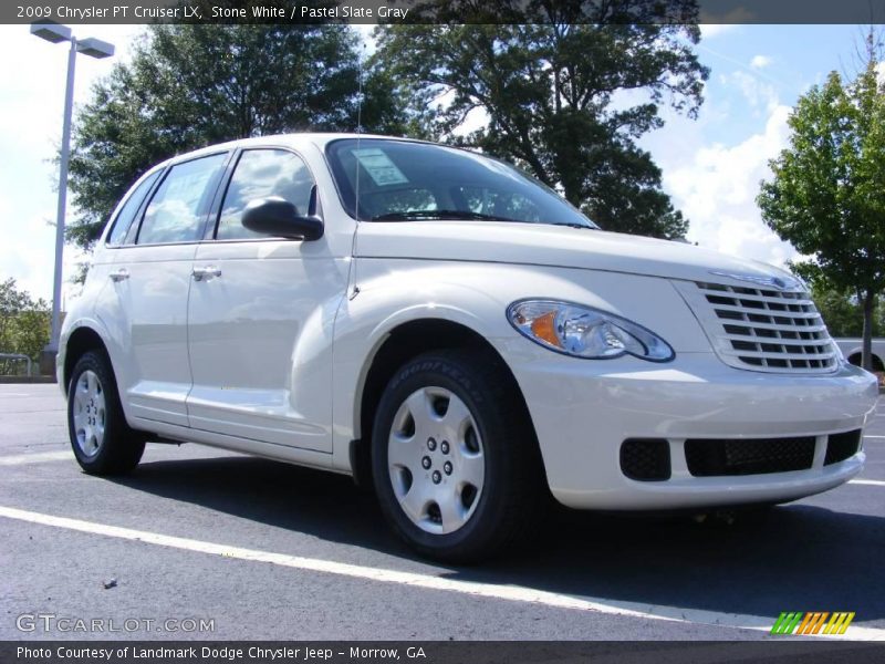 Stone White / Pastel Slate Gray 2009 Chrysler PT Cruiser LX