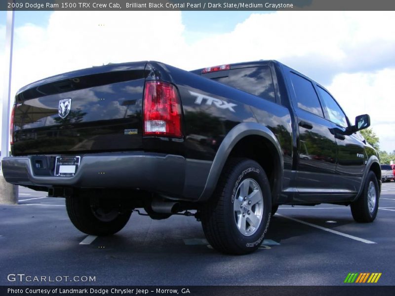 Brilliant Black Crystal Pearl / Dark Slate/Medium Graystone 2009 Dodge Ram 1500 TRX Crew Cab