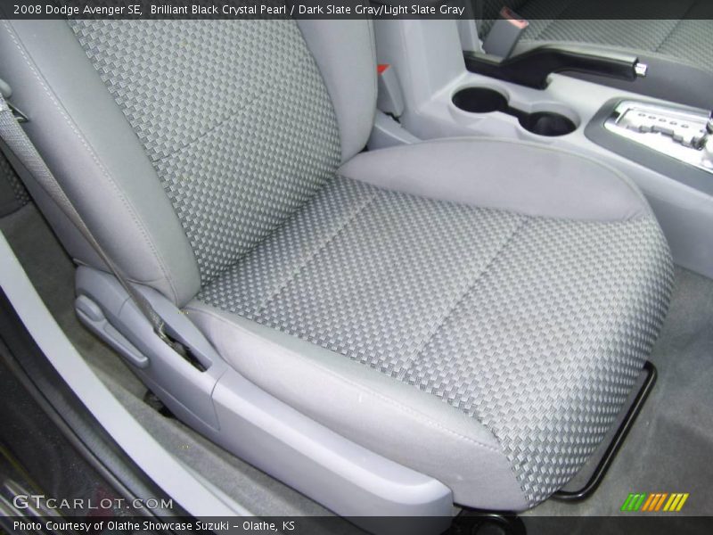Brilliant Black Crystal Pearl / Dark Slate Gray/Light Slate Gray 2008 Dodge Avenger SE
