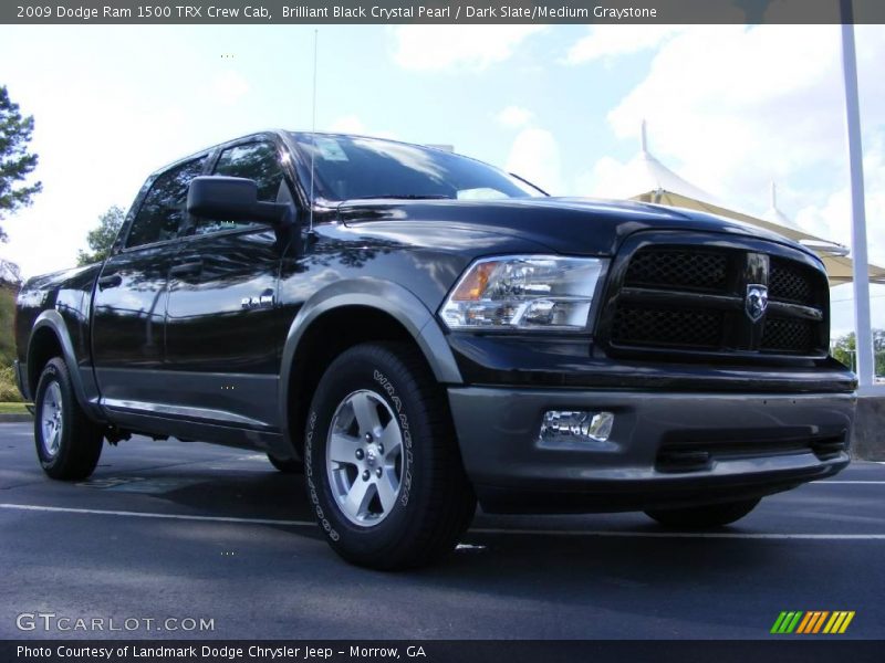 Brilliant Black Crystal Pearl / Dark Slate/Medium Graystone 2009 Dodge Ram 1500 TRX Crew Cab