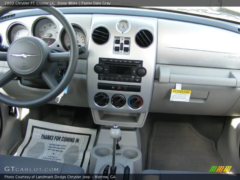 Stone White / Pastel Slate Gray 2009 Chrysler PT Cruiser LX