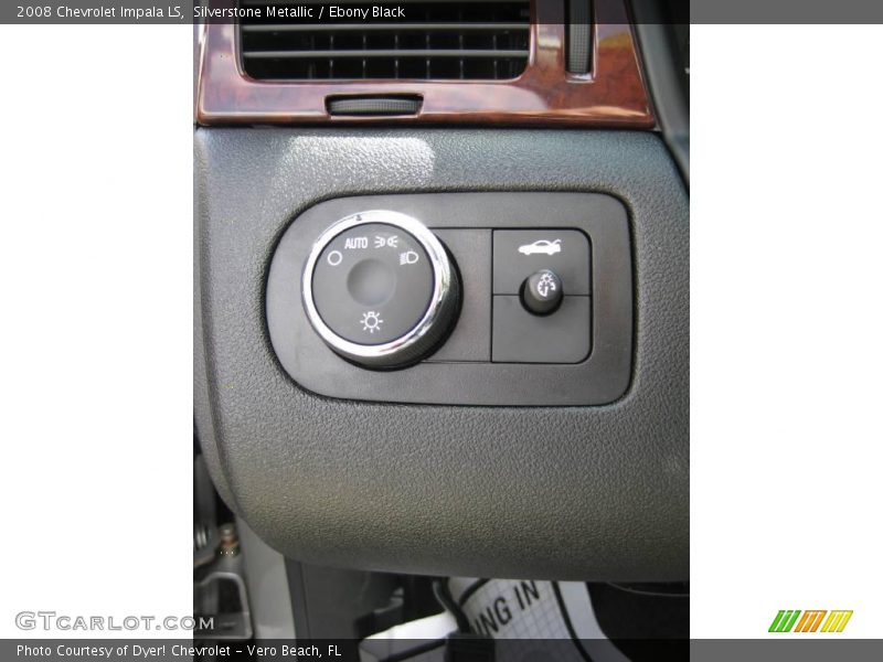 Silverstone Metallic / Ebony Black 2008 Chevrolet Impala LS