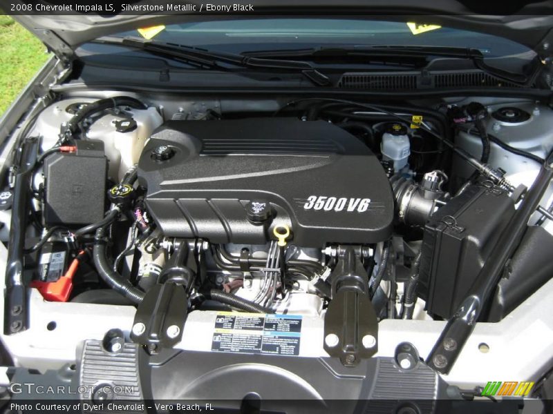 Silverstone Metallic / Ebony Black 2008 Chevrolet Impala LS