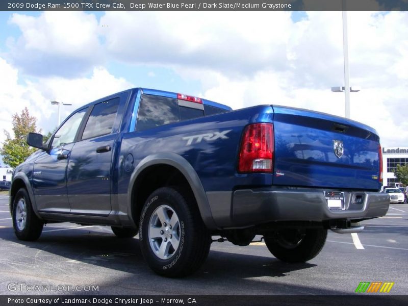 Deep Water Blue Pearl / Dark Slate/Medium Graystone 2009 Dodge Ram 1500 TRX Crew Cab