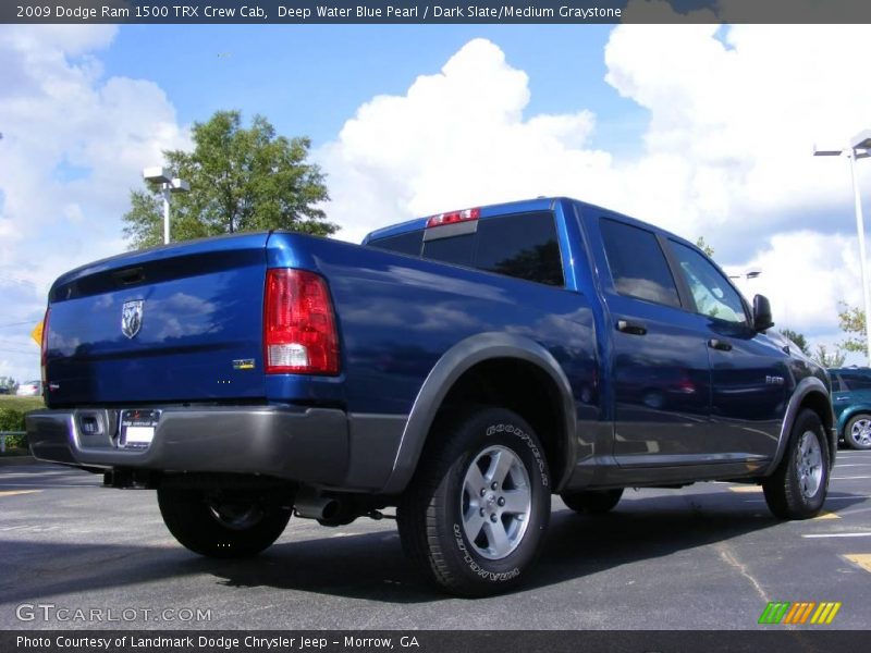 Deep Water Blue Pearl / Dark Slate/Medium Graystone 2009 Dodge Ram 1500 TRX Crew Cab