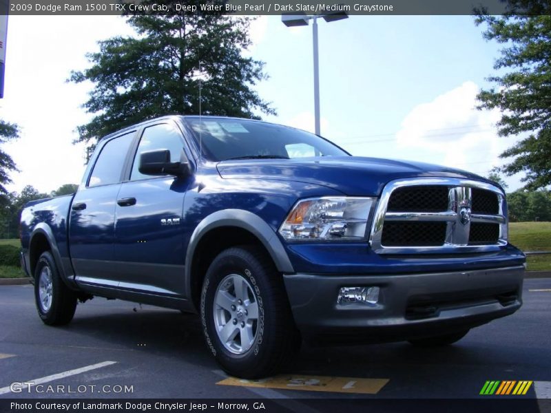 Deep Water Blue Pearl / Dark Slate/Medium Graystone 2009 Dodge Ram 1500 TRX Crew Cab