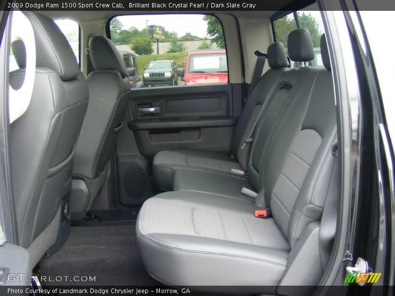 Brilliant Black Crystal Pearl / Dark Slate Gray 2009 Dodge Ram 1500 Sport Crew Cab