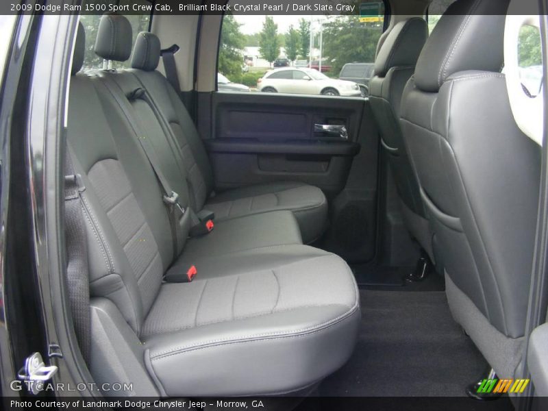 Brilliant Black Crystal Pearl / Dark Slate Gray 2009 Dodge Ram 1500 Sport Crew Cab