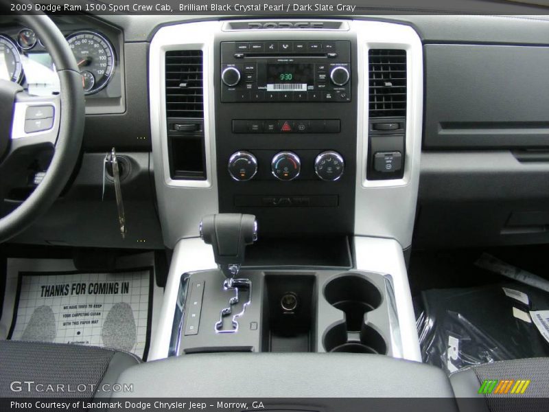 Brilliant Black Crystal Pearl / Dark Slate Gray 2009 Dodge Ram 1500 Sport Crew Cab