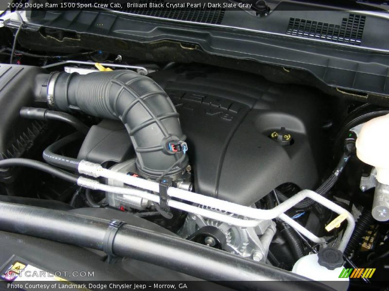 Brilliant Black Crystal Pearl / Dark Slate Gray 2009 Dodge Ram 1500 Sport Crew Cab