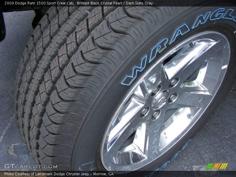 Brilliant Black Crystal Pearl / Dark Slate Gray 2009 Dodge Ram 1500 Sport Crew Cab