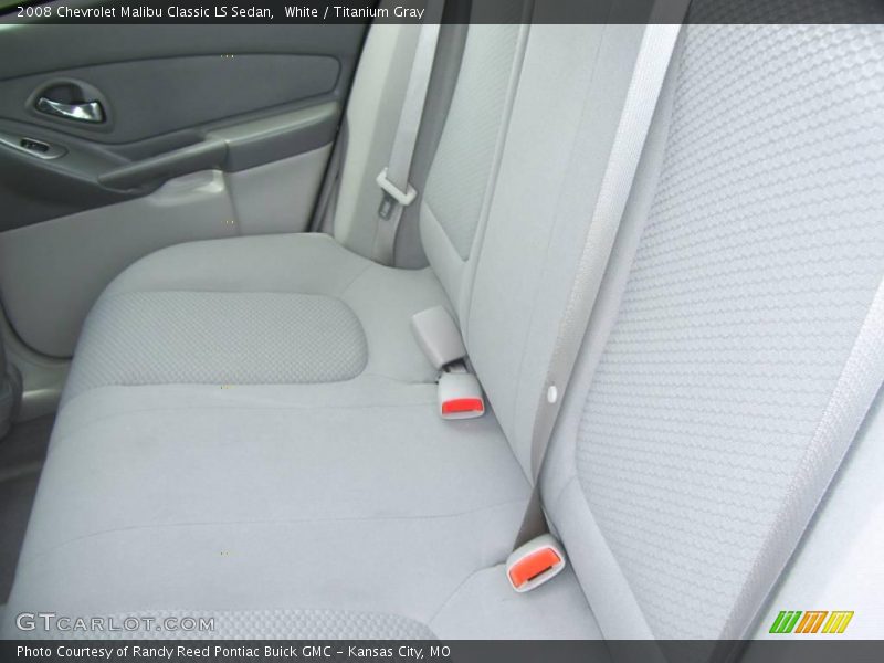 White / Titanium Gray 2008 Chevrolet Malibu Classic LS Sedan