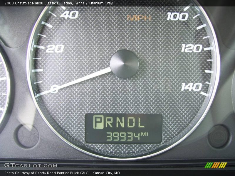 White / Titanium Gray 2008 Chevrolet Malibu Classic LS Sedan