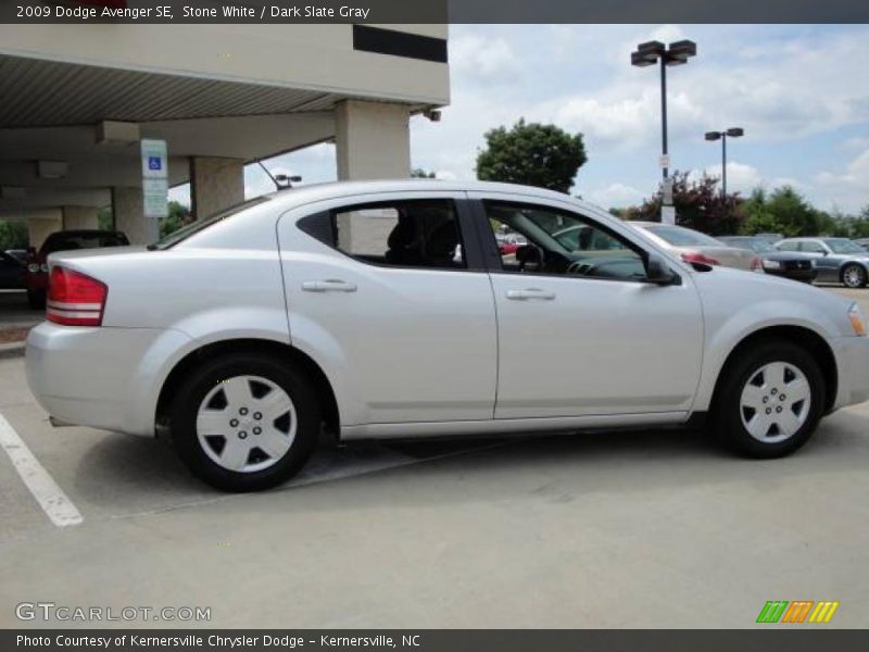Stone White / Dark Slate Gray 2009 Dodge Avenger SE
