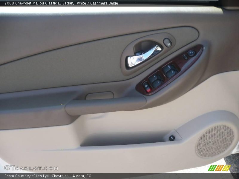 White / Cashmere Beige 2008 Chevrolet Malibu Classic LS Sedan