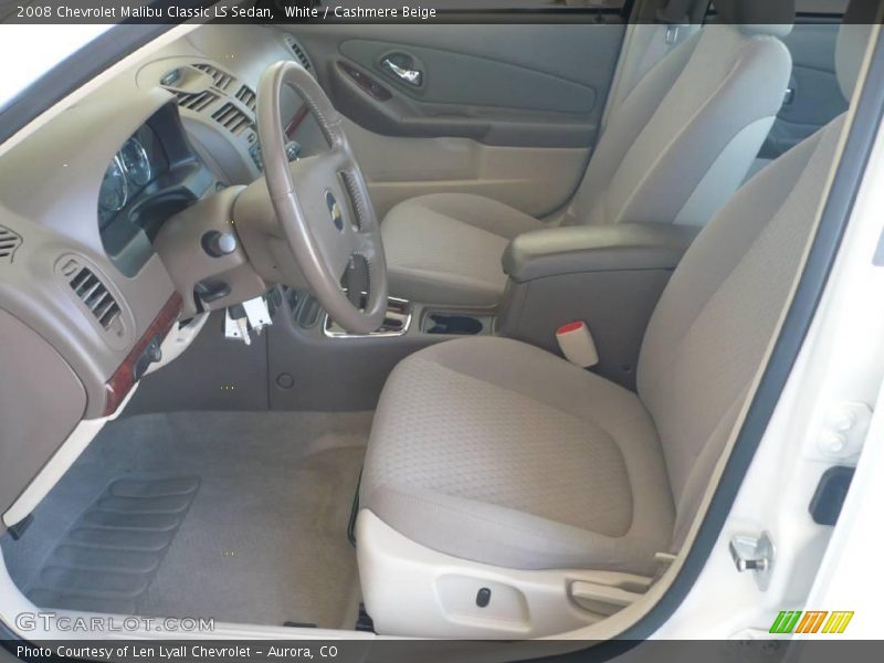 White / Cashmere Beige 2008 Chevrolet Malibu Classic LS Sedan