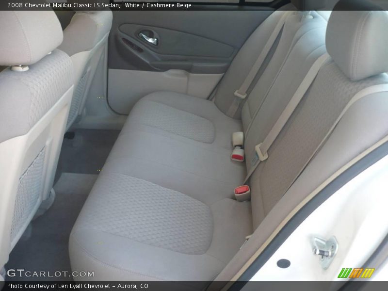 White / Cashmere Beige 2008 Chevrolet Malibu Classic LS Sedan