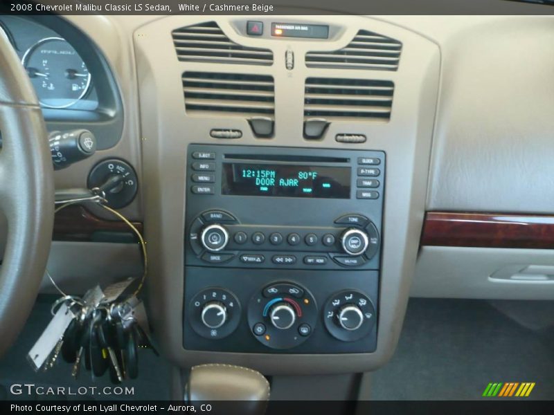 White / Cashmere Beige 2008 Chevrolet Malibu Classic LS Sedan