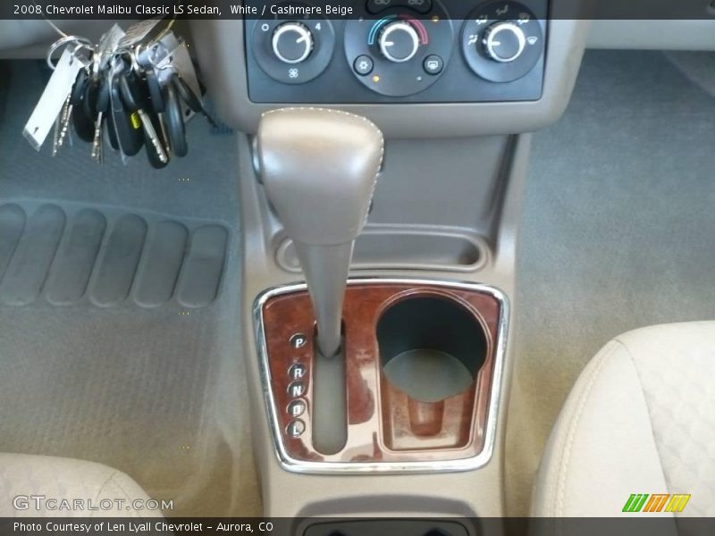 White / Cashmere Beige 2008 Chevrolet Malibu Classic LS Sedan