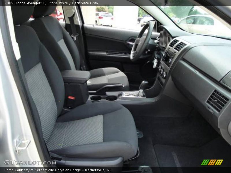 Stone White / Dark Slate Gray 2009 Dodge Avenger SE