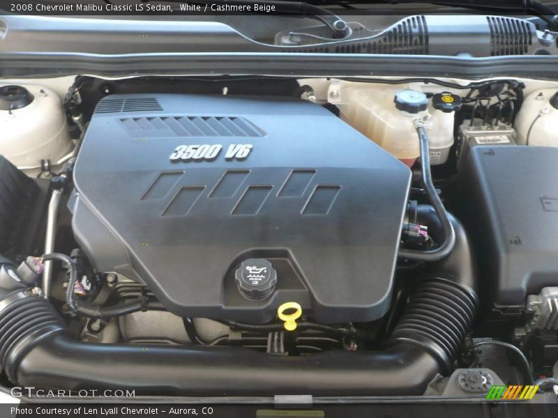 White / Cashmere Beige 2008 Chevrolet Malibu Classic LS Sedan