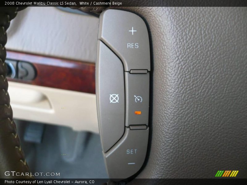 White / Cashmere Beige 2008 Chevrolet Malibu Classic LS Sedan