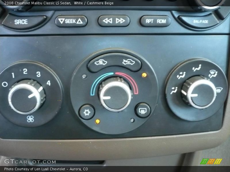 White / Cashmere Beige 2008 Chevrolet Malibu Classic LS Sedan