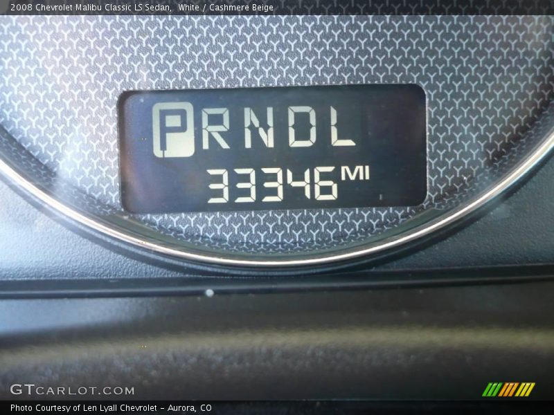 White / Cashmere Beige 2008 Chevrolet Malibu Classic LS Sedan