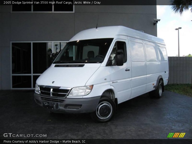 Arctic White / Gray 2005 Dodge Sprinter Van 3500 High Roof Cargo