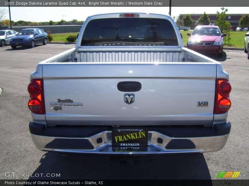 Bright Silver Metallic / Medium Slate Gray 2005 Dodge Dakota Laramie Quad Cab 4x4