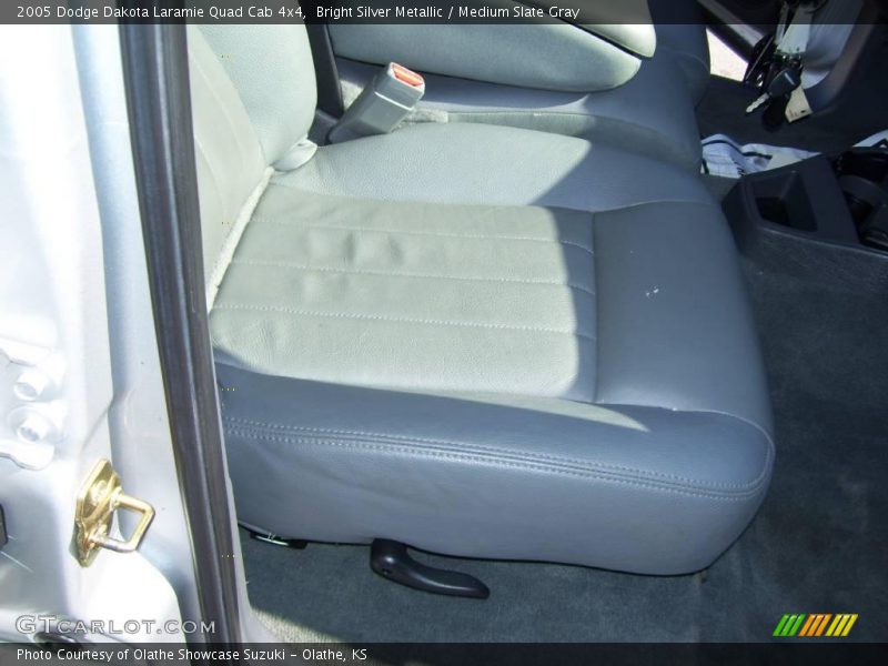 Bright Silver Metallic / Medium Slate Gray 2005 Dodge Dakota Laramie Quad Cab 4x4