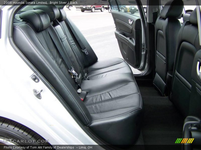 Bright Silver / Black 2008 Hyundai Sonata Limited