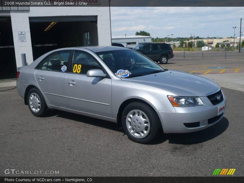 Bright Silver / Gray 2008 Hyundai Sonata GLS