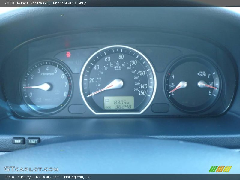 Bright Silver / Gray 2008 Hyundai Sonata GLS