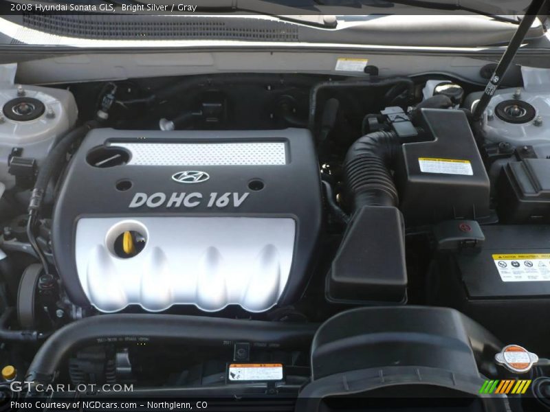 Bright Silver / Gray 2008 Hyundai Sonata GLS