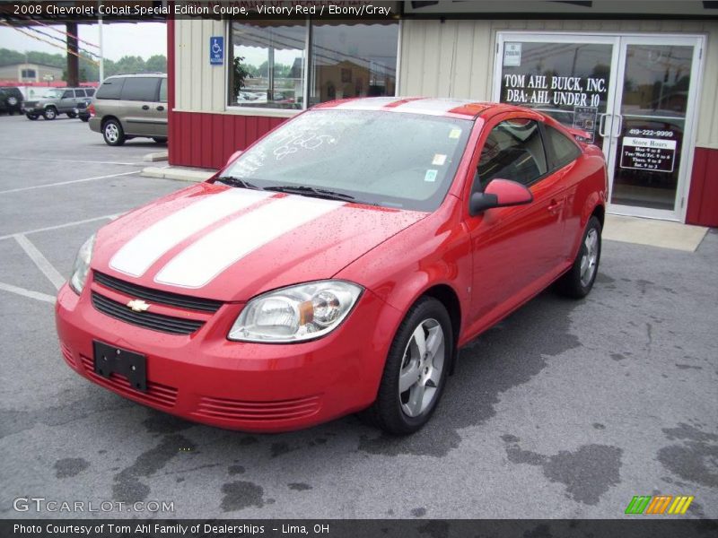 Victory Red / Ebony/Gray 2008 Chevrolet Cobalt Special Edition Coupe