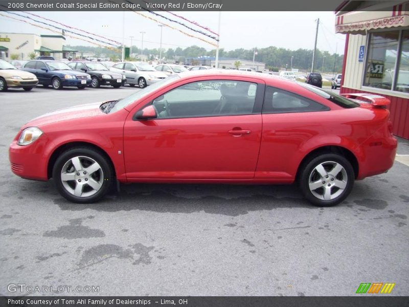 Victory Red / Ebony/Gray 2008 Chevrolet Cobalt Special Edition Coupe