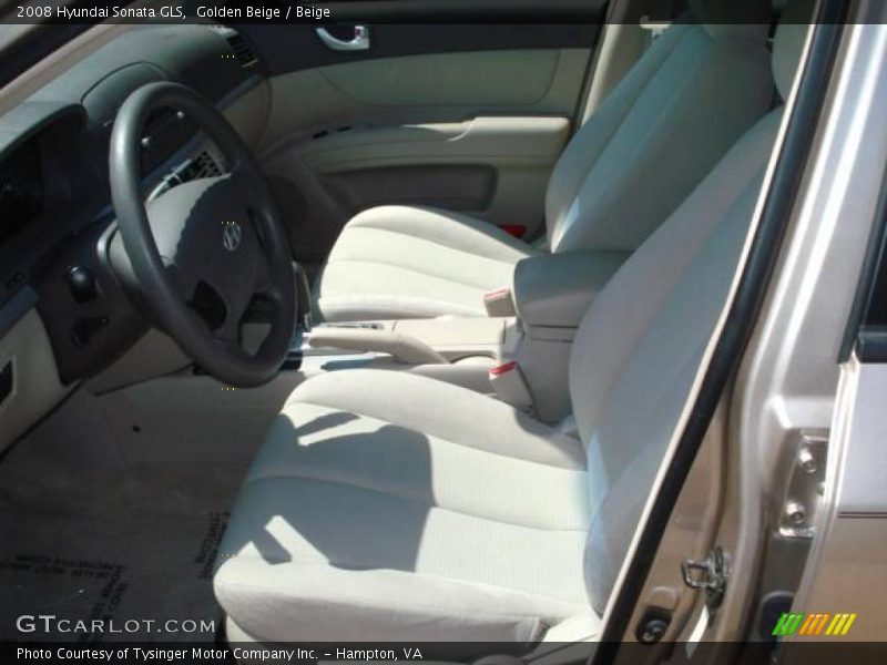 Golden Beige / Beige 2008 Hyundai Sonata GLS