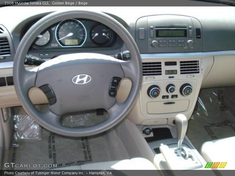 Golden Beige / Beige 2008 Hyundai Sonata GLS
