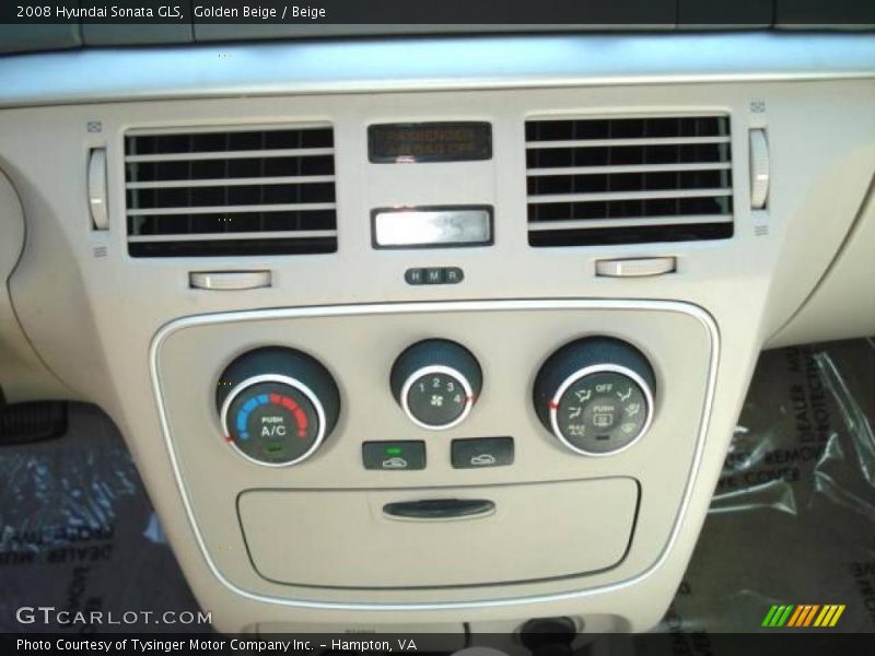 Golden Beige / Beige 2008 Hyundai Sonata GLS
