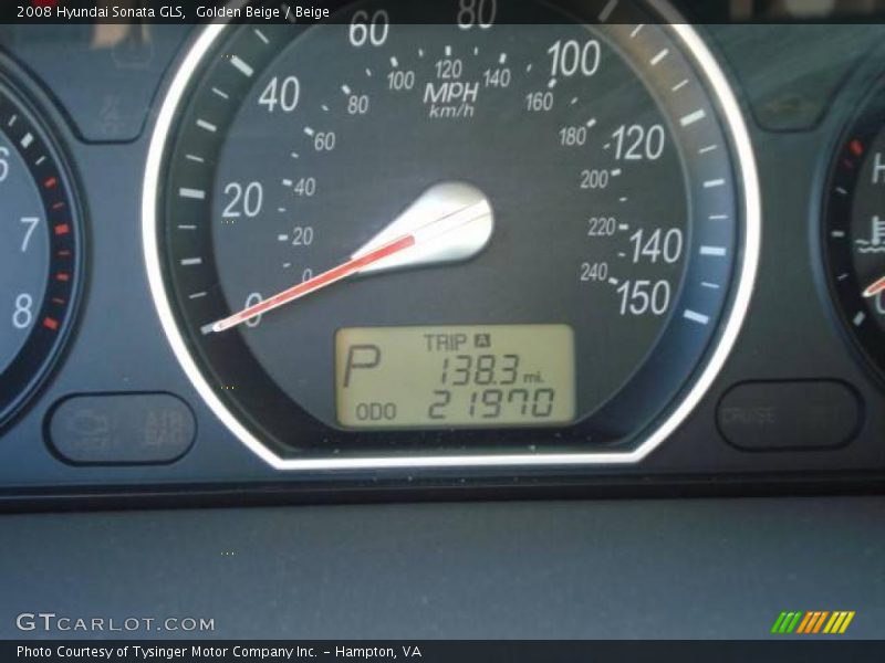 Golden Beige / Beige 2008 Hyundai Sonata GLS