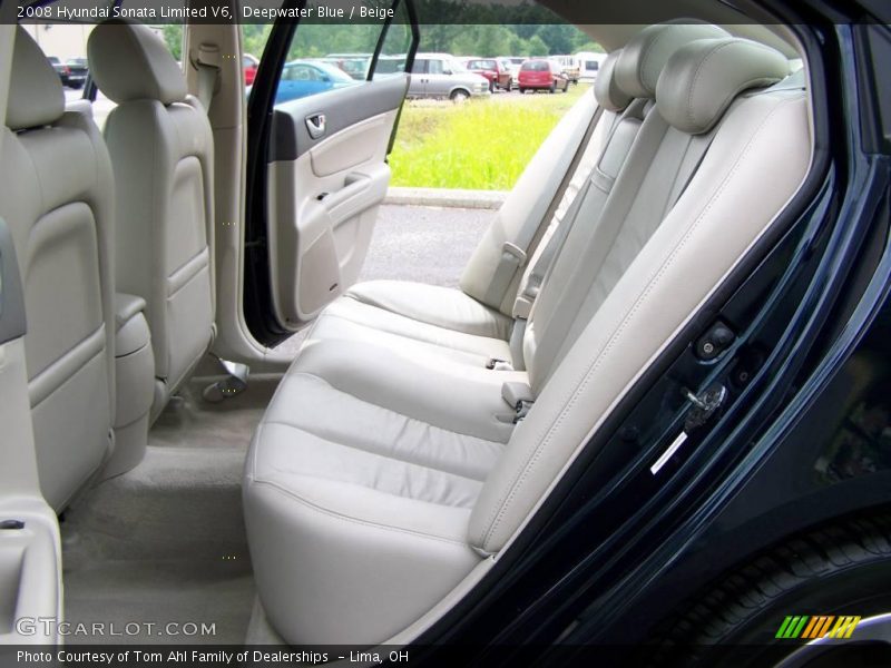 Deepwater Blue / Beige 2008 Hyundai Sonata Limited V6