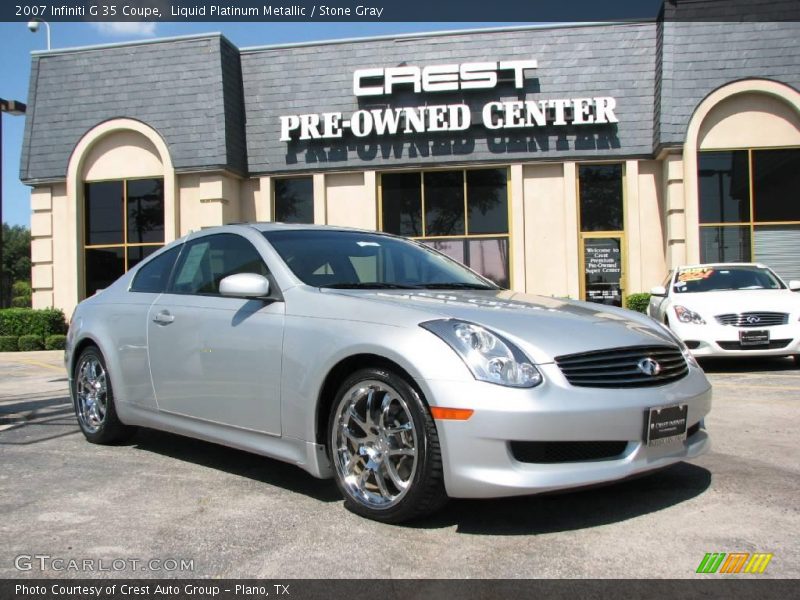 Liquid Platinum Metallic / Stone Gray 2007 Infiniti G 35 Coupe