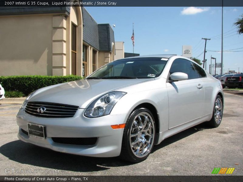 Liquid Platinum Metallic / Stone Gray 2007 Infiniti G 35 Coupe