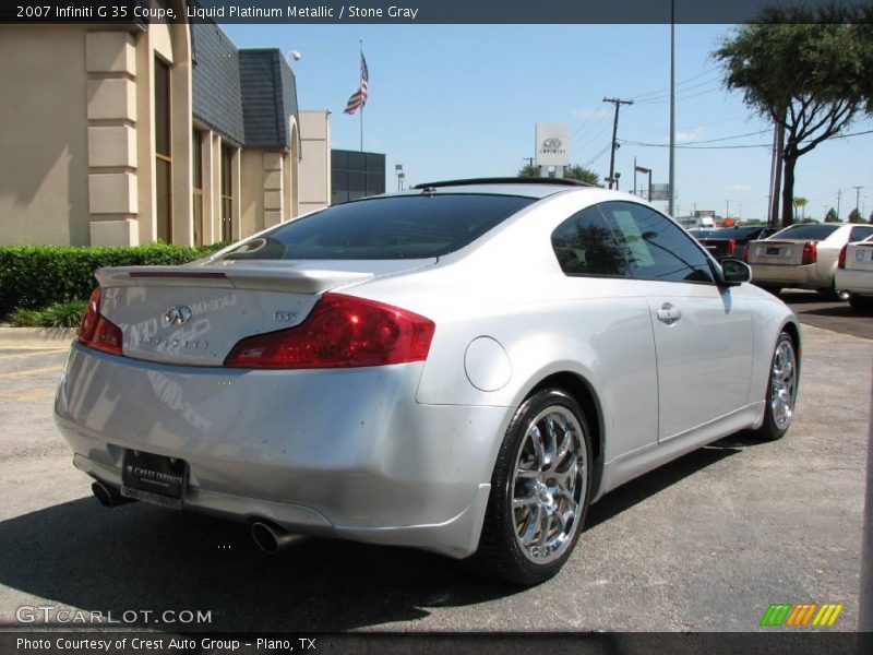 Liquid Platinum Metallic / Stone Gray 2007 Infiniti G 35 Coupe