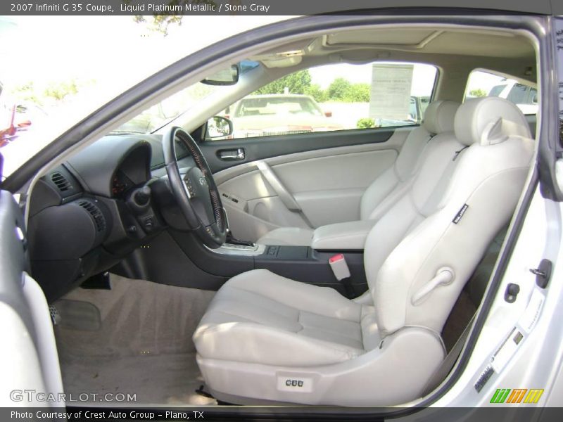 Liquid Platinum Metallic / Stone Gray 2007 Infiniti G 35 Coupe