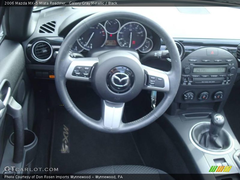 Galaxy Gray Metallic / Black 2006 Mazda MX-5 Miata Roadster