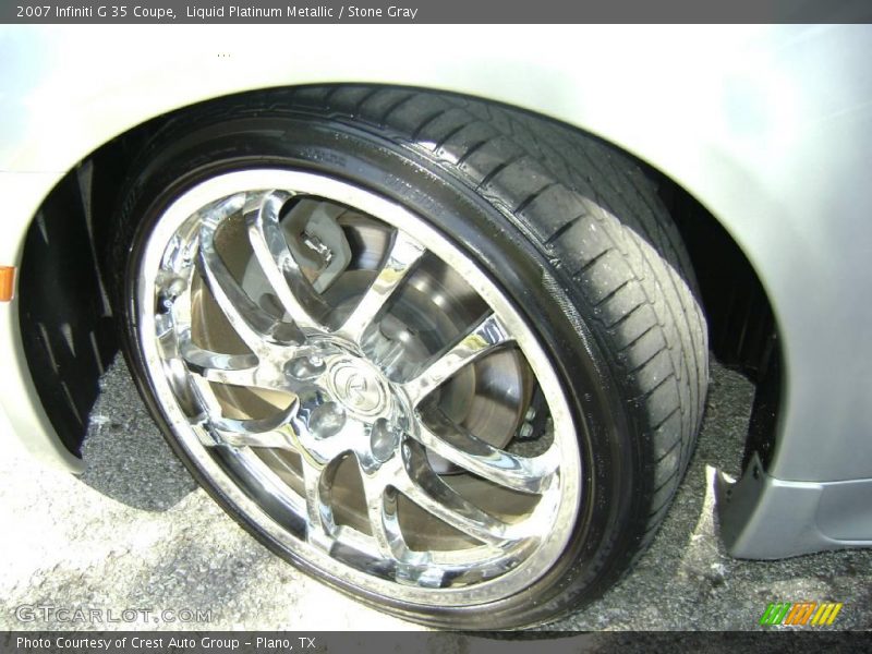 Liquid Platinum Metallic / Stone Gray 2007 Infiniti G 35 Coupe