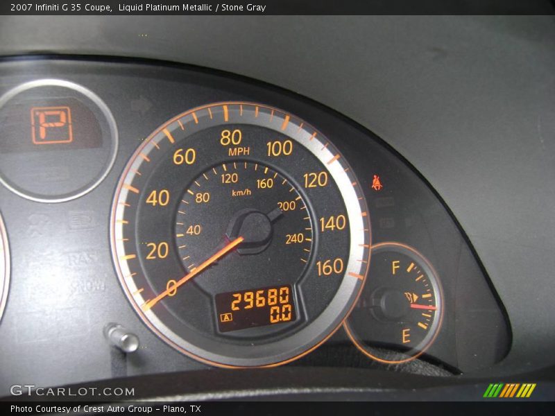Liquid Platinum Metallic / Stone Gray 2007 Infiniti G 35 Coupe