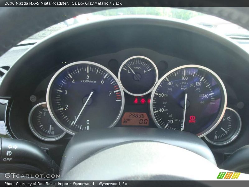 Galaxy Gray Metallic / Black 2006 Mazda MX-5 Miata Roadster